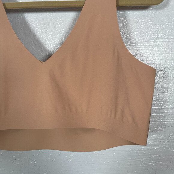 Honeylove Women Plus Size 1X 40C-D Beige V-Neck Soft Form Wireless Bra Padded - Picture 5 of 7